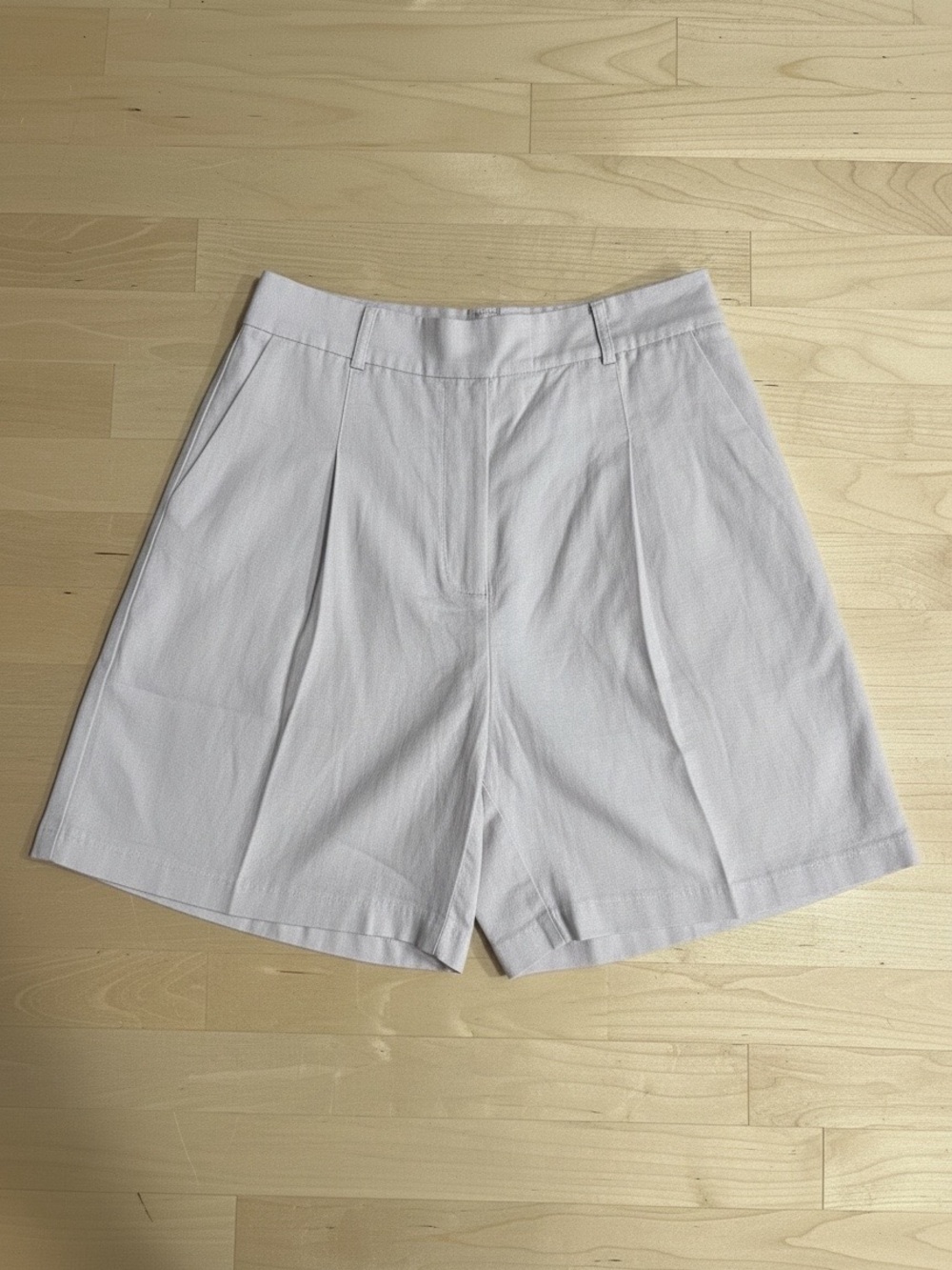 NWT Topshop Size 8 Lilac Longline Linen Blend Shorts - Picture 5 of 9
